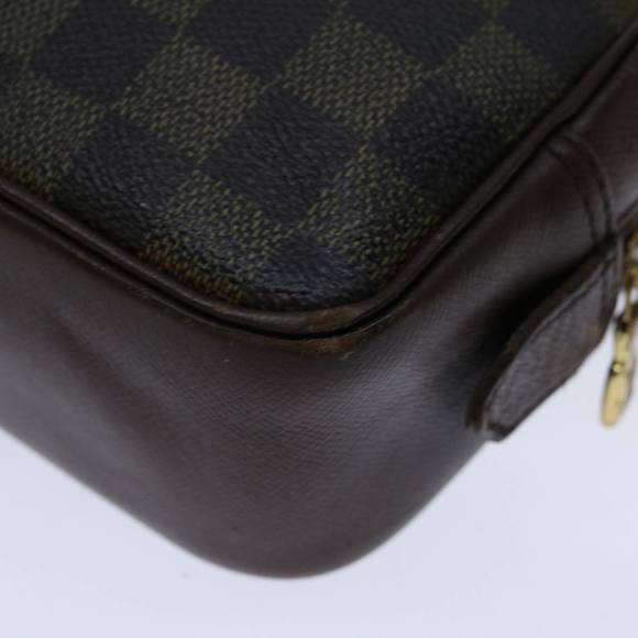 LOUIS VUITTON Damier Ebene Trousse Toilette Clutch Bag N47623 LV Auth 67716 - Picture 12 of 16